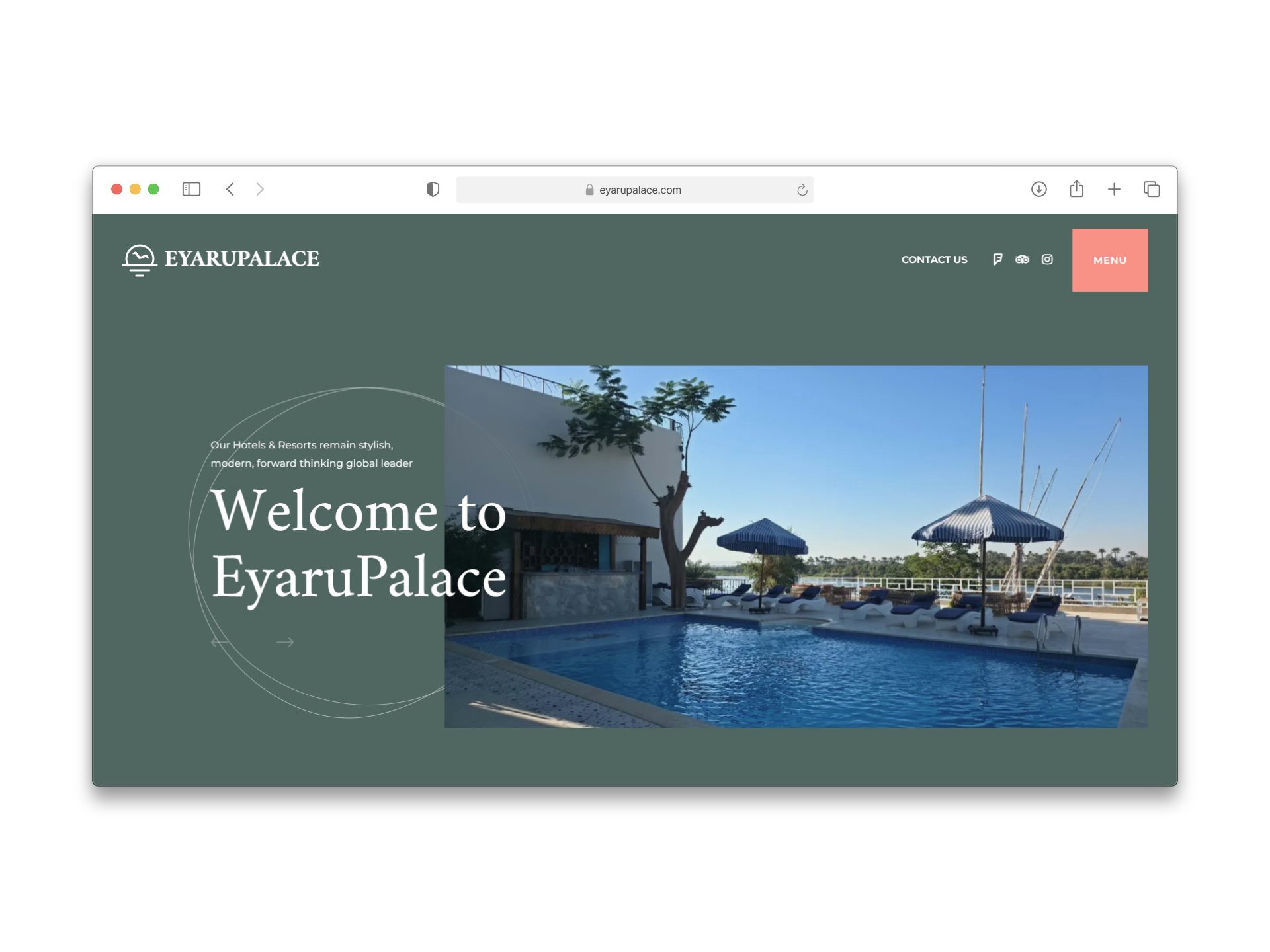 Eyarup Palace Hotel Wordpress Website